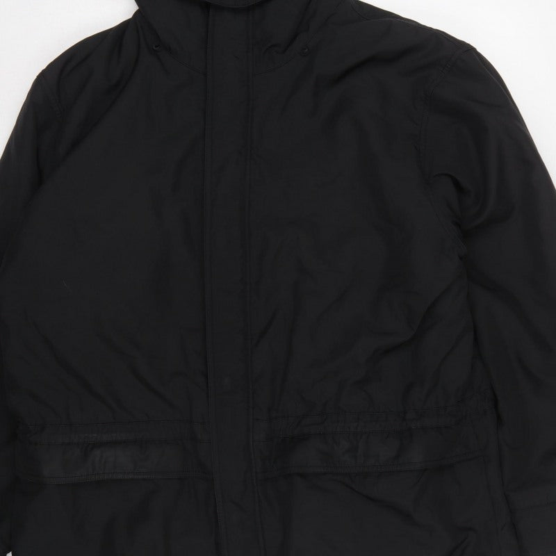 Gant Madison Men's Black L Hooded Bonded Jacket Full Zip