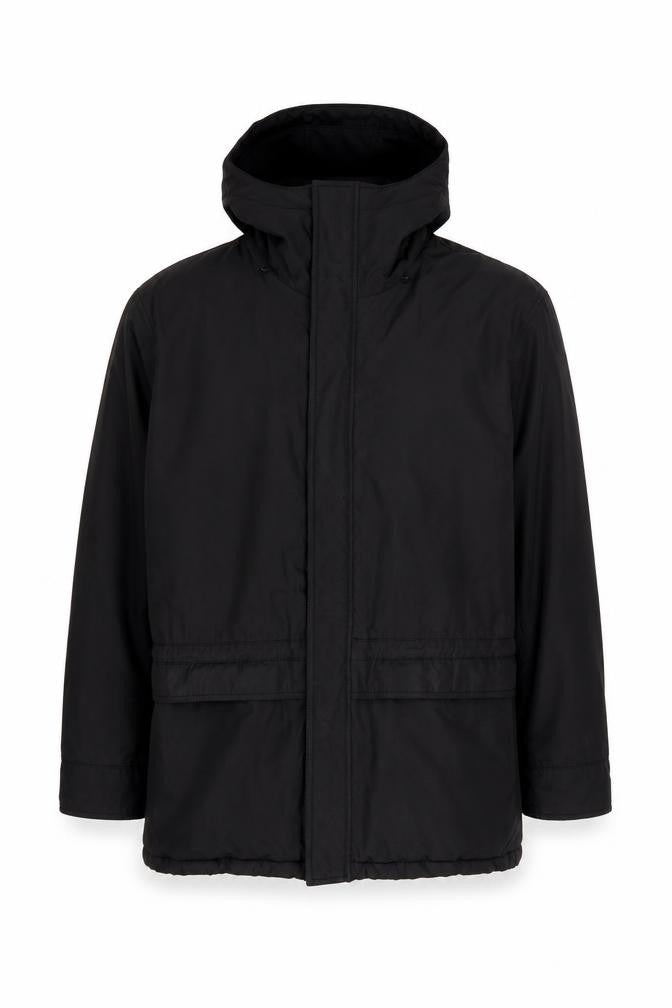 Gant Madison Men's Black L Hooded Bonded Jacket Full Zip