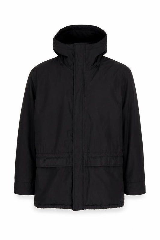Gant Madison Men's Black L Hooded Bonded Jacket Full Zip