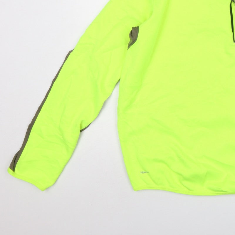 Nike Men’s Yellow XL 1/2 Zip Running Sweatshirt High Neck