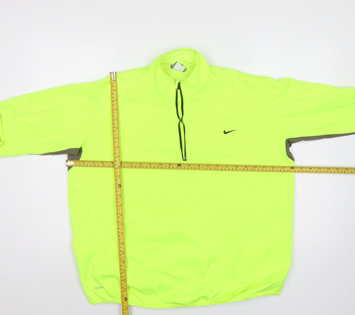 Nike Men’s Yellow XL 1/2 Zip Running Sweatshirt High Neck