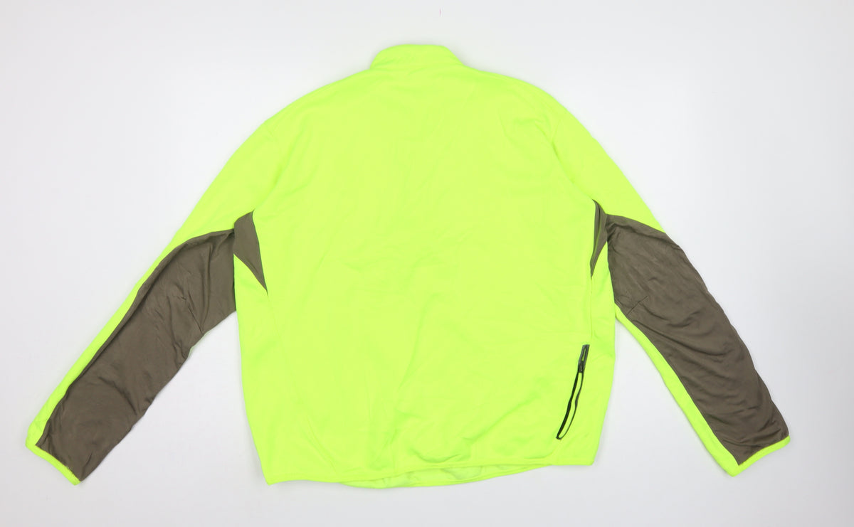 Nike Men’s Yellow XL 1/2 Zip Running Sweatshirt High Neck