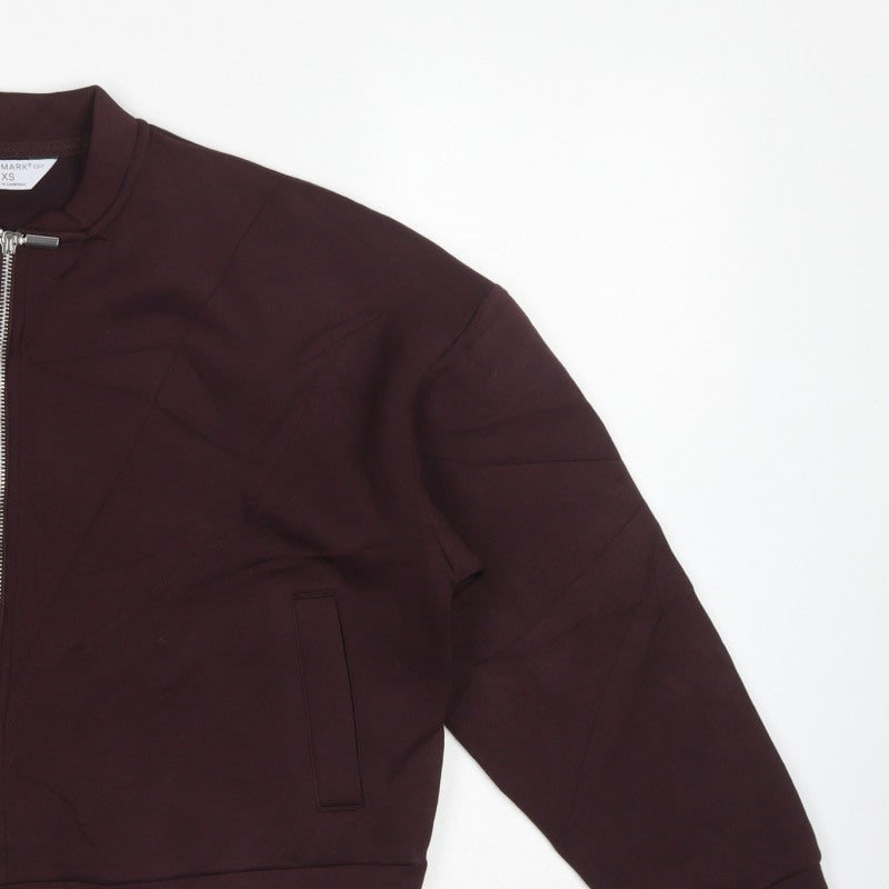 Primark Edit Women’s Brown XS Full Zip Sweatshirt Jacket Pockets