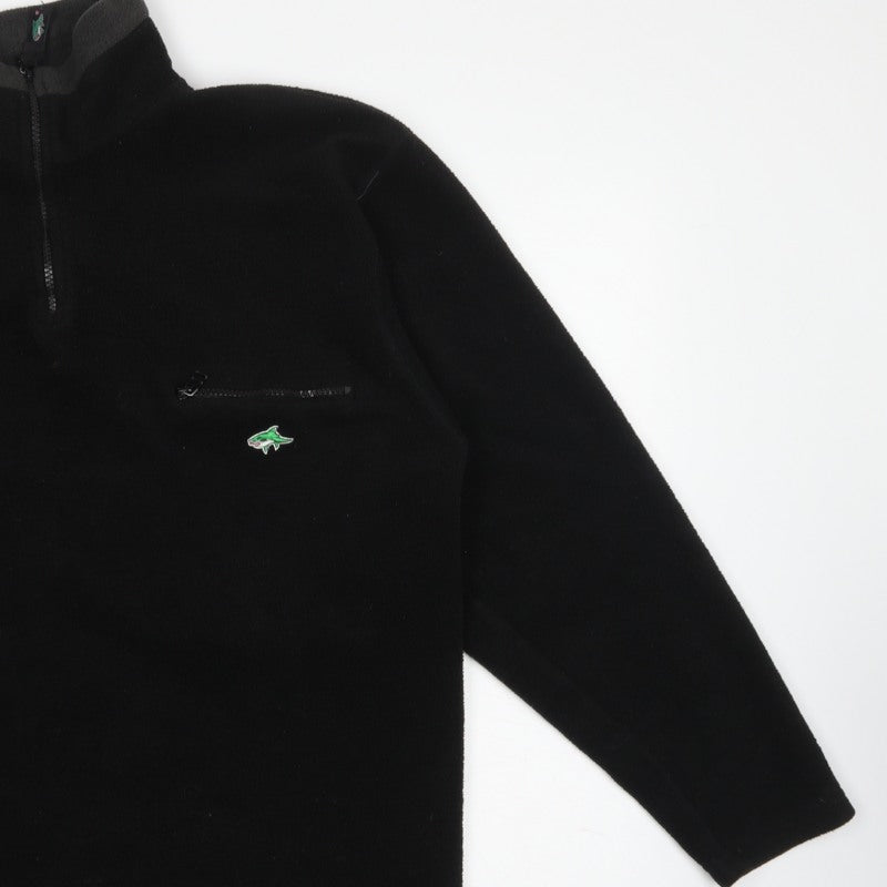 Leshark Men's Black L 1/4 Zip Fleece Pullover Sweatshirt