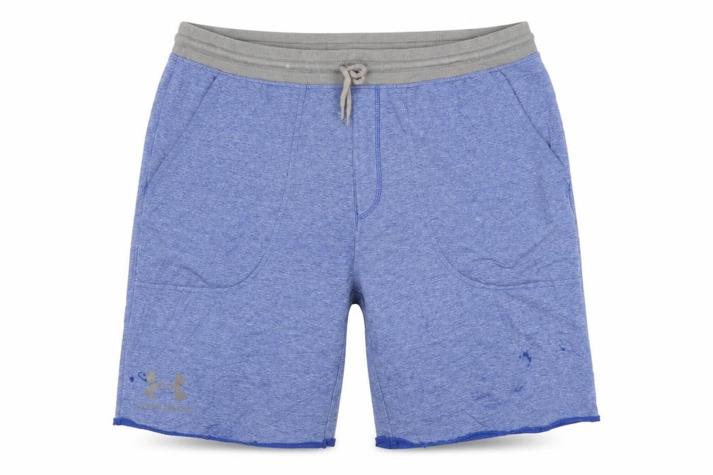 Under Armour Men's Blue L Loose Sweat Shorts Drawstring Pockets