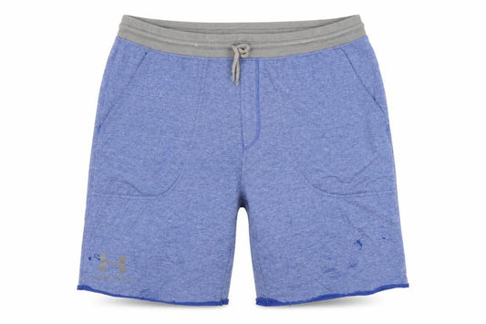 Under Armour Men's Blue L Loose Sweat Shorts Drawstring Pockets
