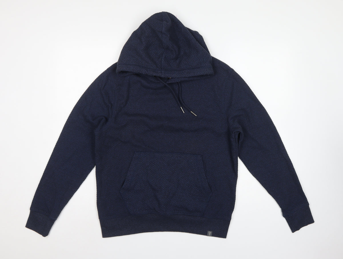 Next Men’s Navy Blue M Pullover Hoodie Drawstring Kangaroo Pocket
