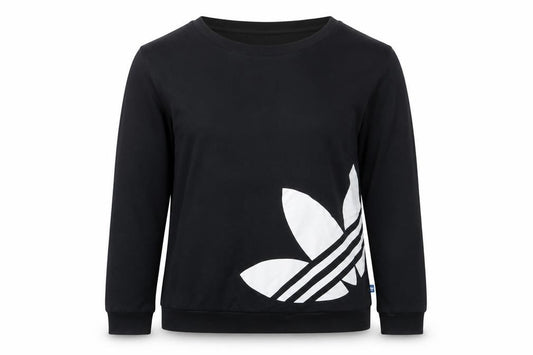 Adidas Women Black UK 12 Trefoil Pullover Basic Jacket