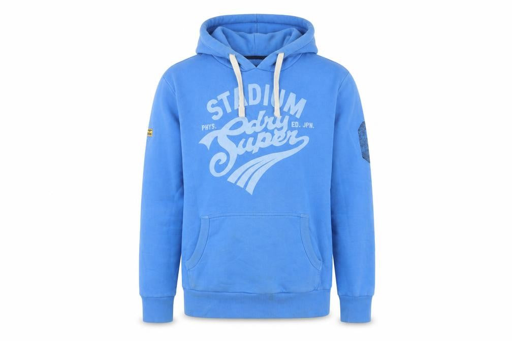 Superdry Men's Blue 2XL Pullover Graphic Stadium Hoodie