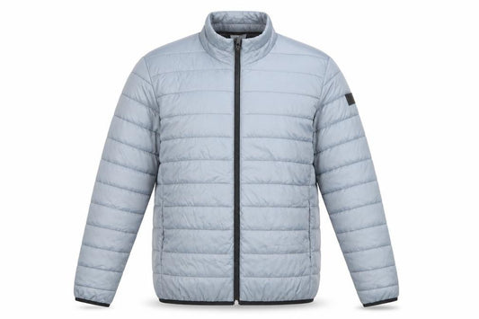 Jack & Jones Men’s Blue S Puffer Jacket Quilted Full Zip