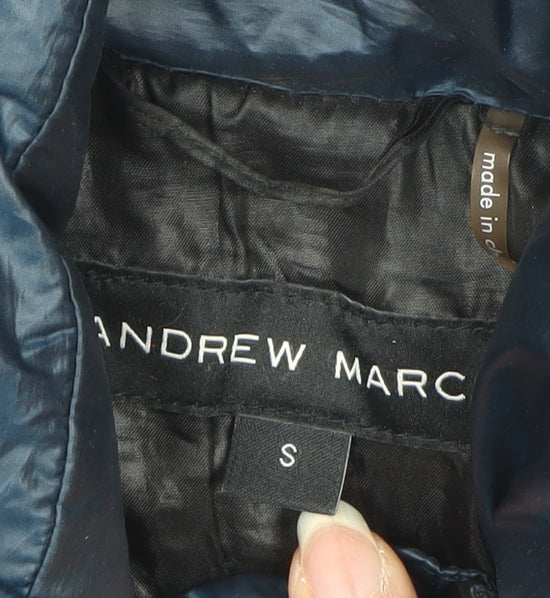 Andrew Marc Women’s Blue Small Hooded Down Puffer Jacket
