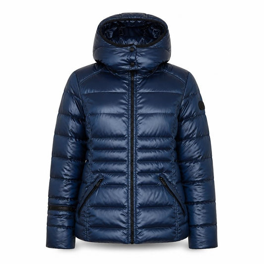 Andrew Marc Women’s Blue Small Hooded Down Puffer Jacket