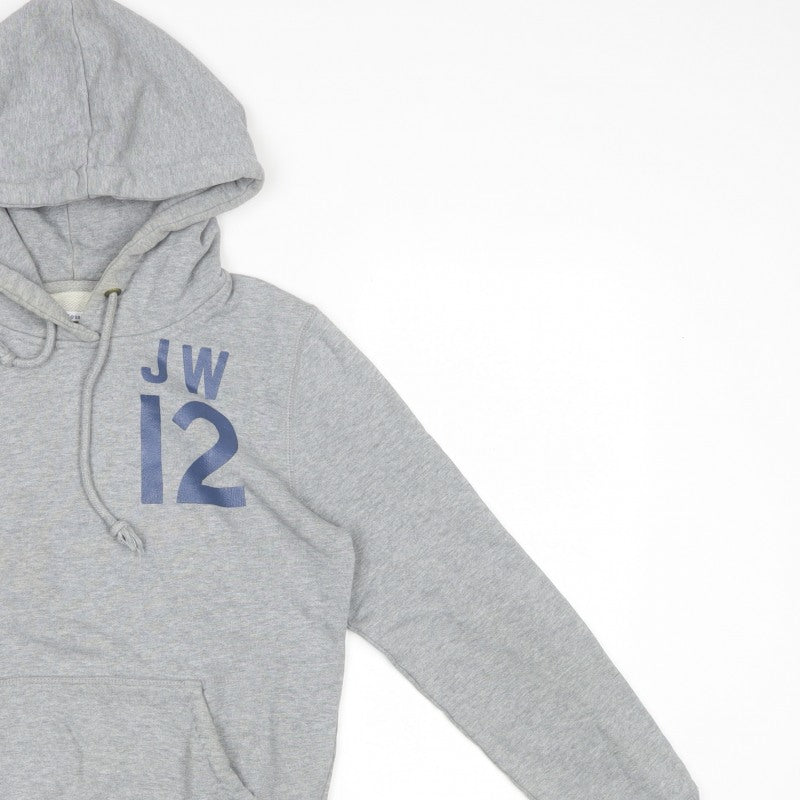 Jack Wills Women Grey Size 8 Pullover Hoodie JW12 Logo Cotton