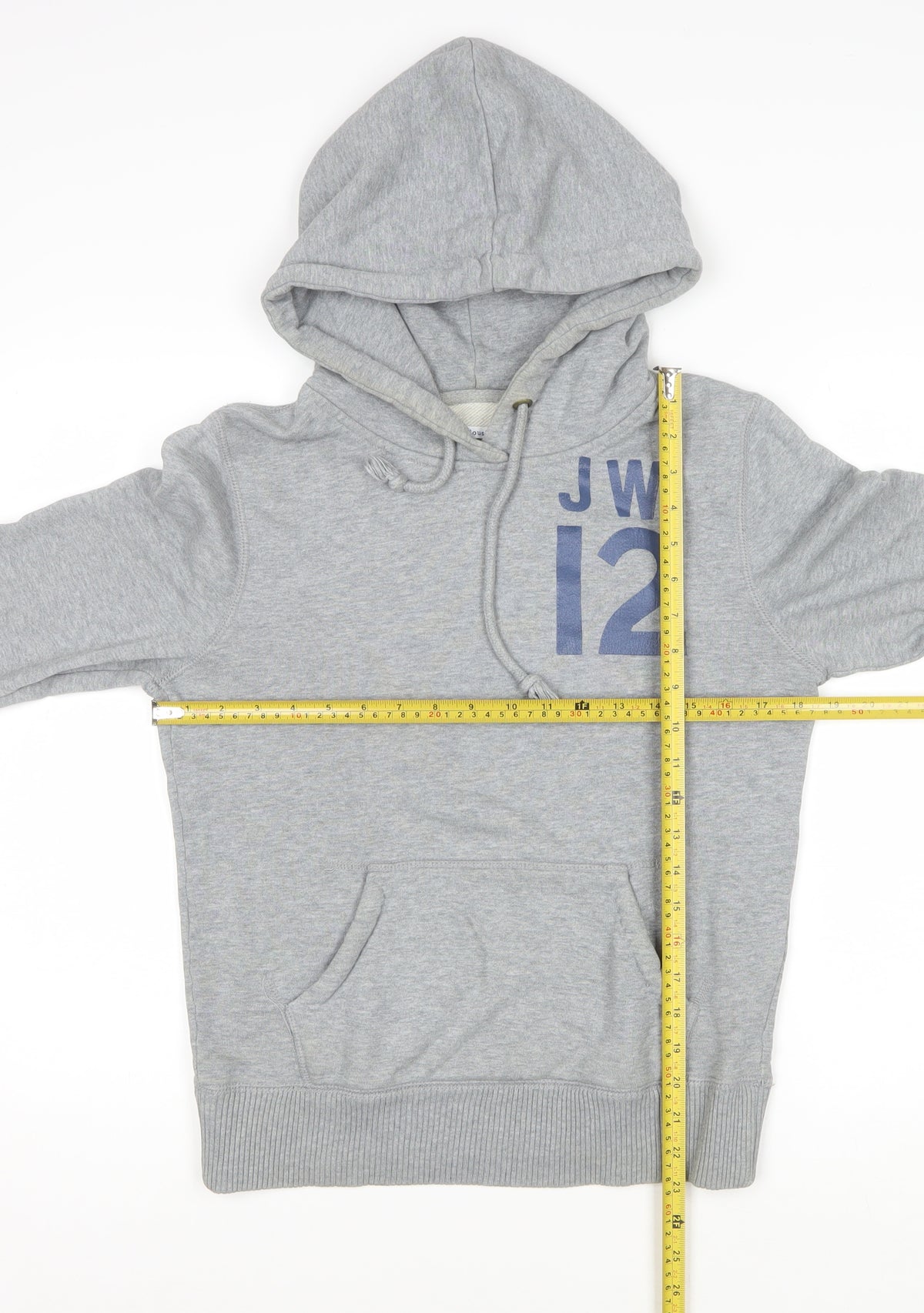 Jack Wills Women Grey Size 8 Pullover Hoodie JW12 Logo Cotton