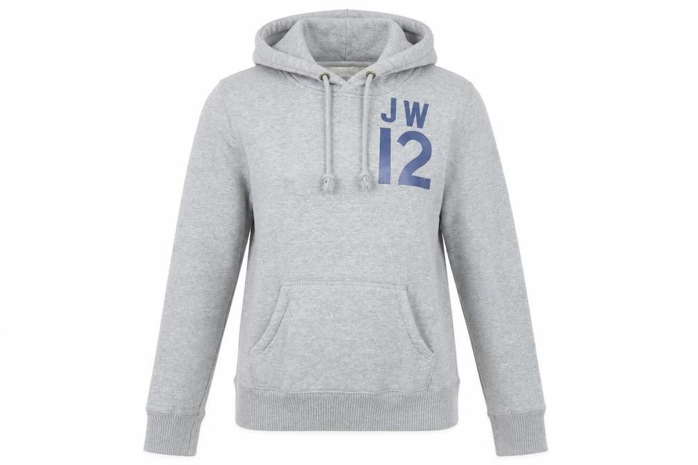 Jack Wills Women Grey Size 8 Pullover Hoodie JW12 Logo Cotton