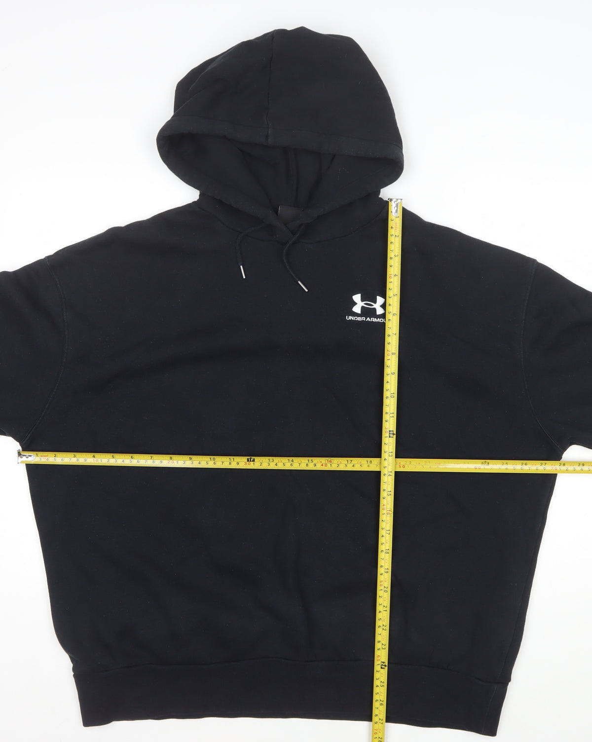 Under Armour Men's Black L Basic Hooded Jacket Logo Sports