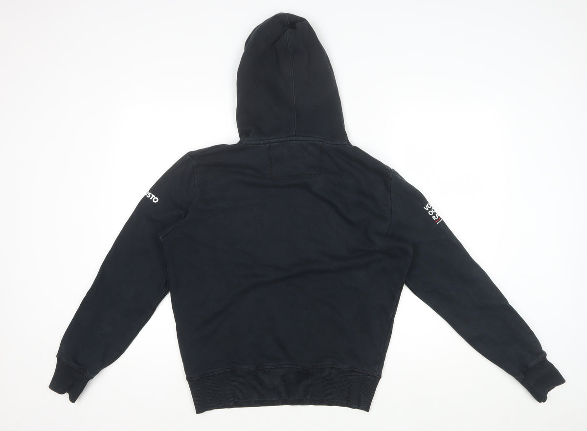 Musto Men’s Black Small Pullover Hoodie World Map Graphic