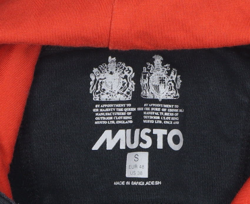 Musto Men’s Black Small Pullover Hoodie World Map Graphic