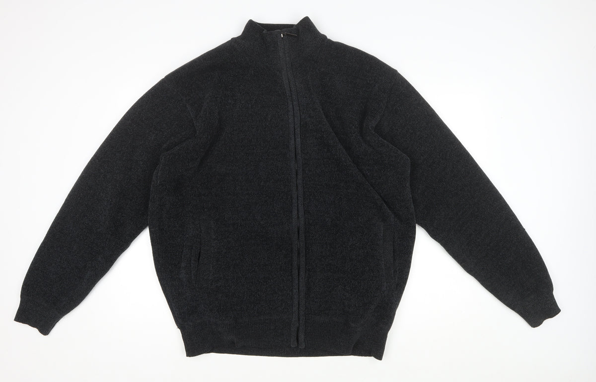 Charles Norton Men’s Black 2XL Fleece Full Zip Jacket
