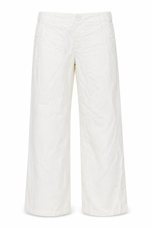 Miss Sixty Women’s White Size 30 Hinda Wide Leg Linen Cotton Trousers