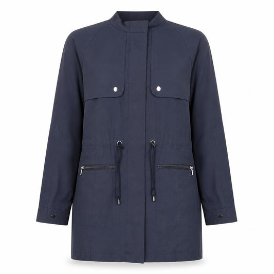 Marks & Spencer Women Blue UK 12 Autograph Weekend Hooded Parka Coat