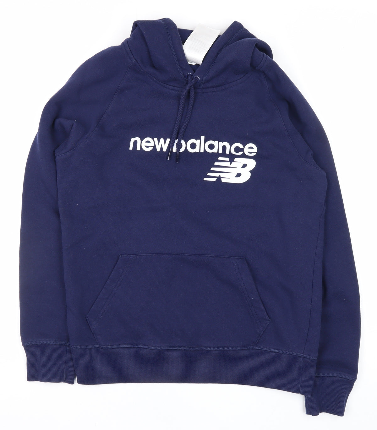 New Balance Boys Navy S Pullover Hoodie Logo Kangaroo Pocket