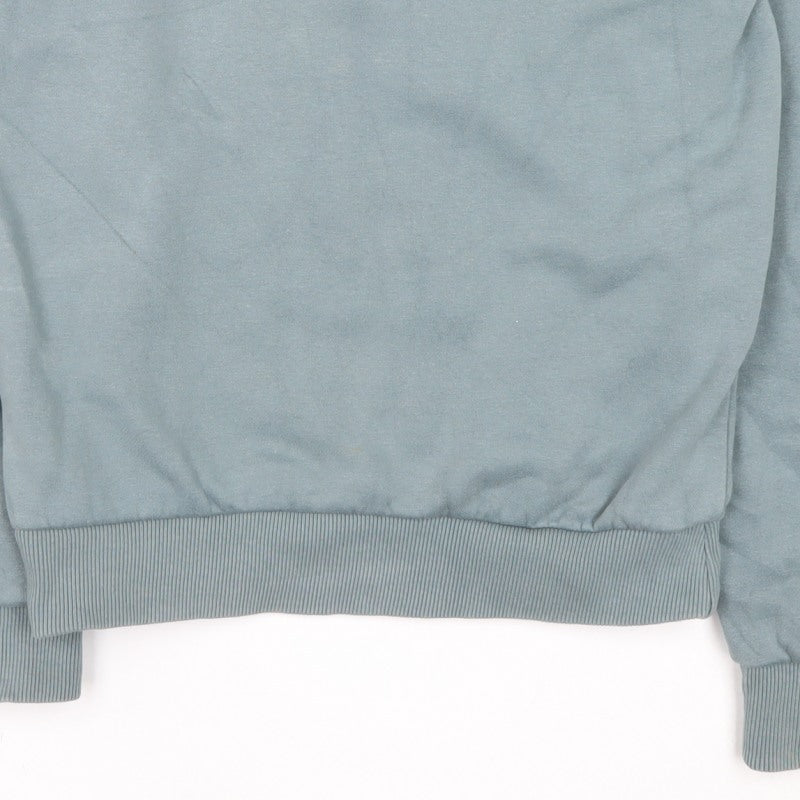 Ellesse Women’s Blue UK 8 Logo Embroidered Crew Neck Pullover Sweatshirt