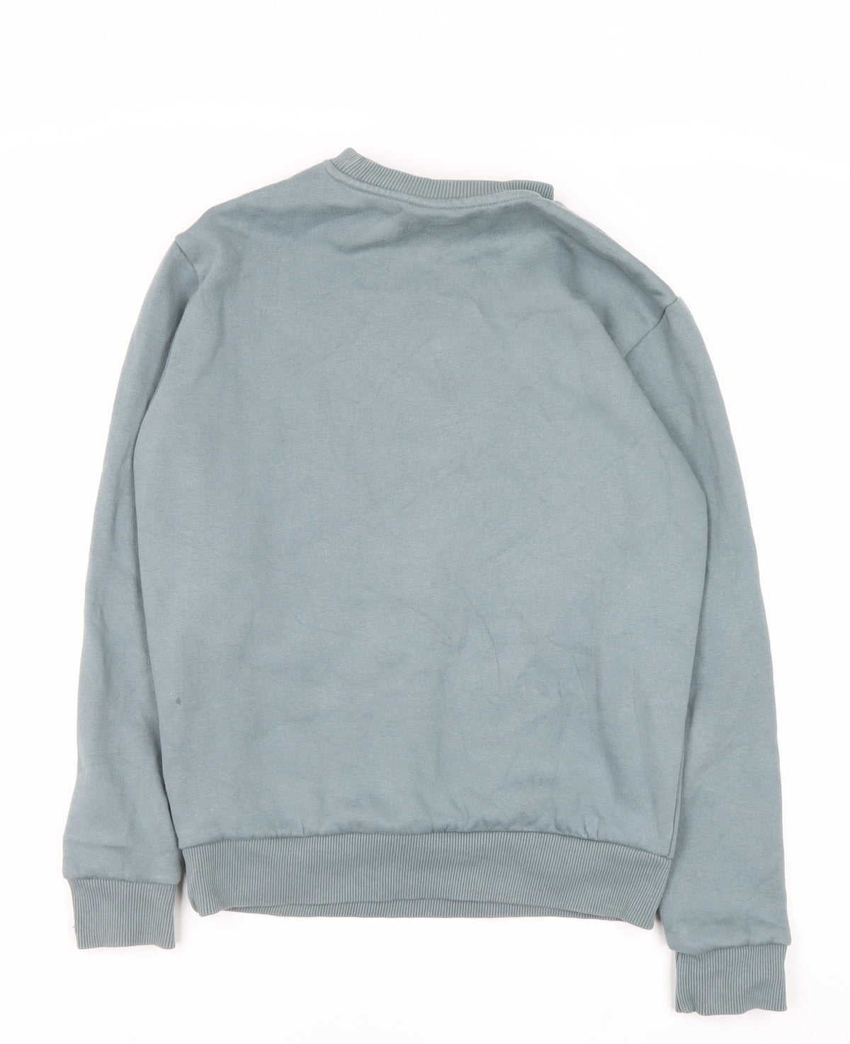 Ellesse Women’s Blue UK 8 Logo Embroidered Crew Neck Pullover Sweatshirt