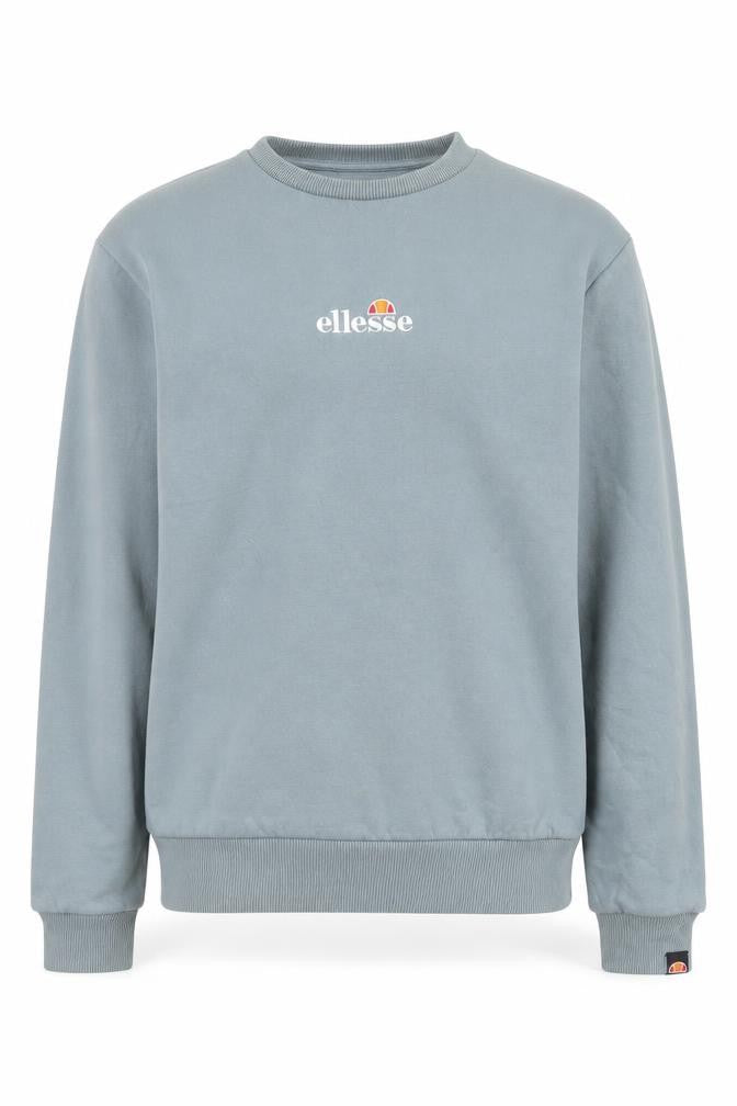 Ellesse Women’s Blue UK 8 Logo Embroidered Crew Neck Pullover Sweatshirt