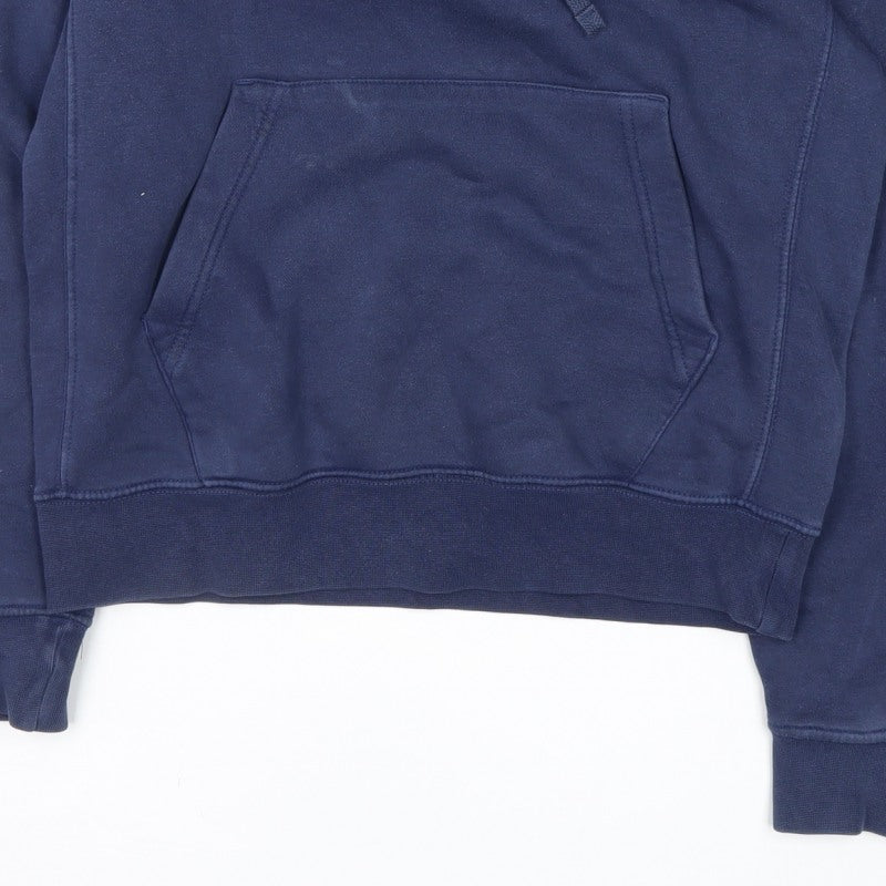 Nike Men’s Blue XS Pullover Hoodie Logo Graphic Pocket Cotton