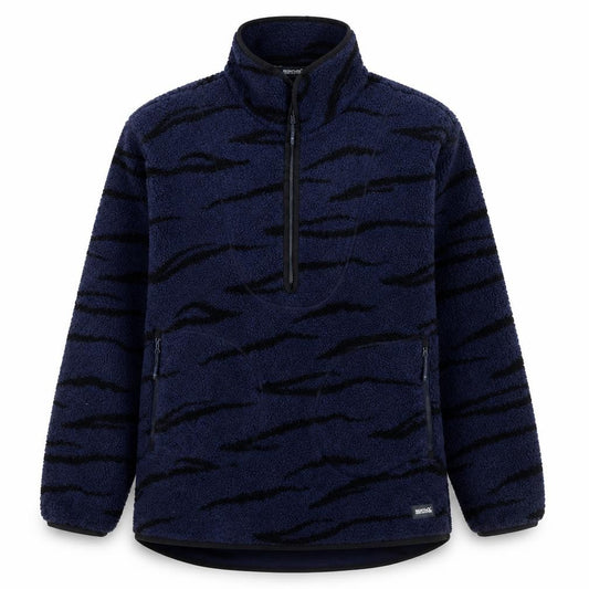 Regatta Women’s Blue Animal Print Fleece 1/4 Zip Jacket UK 16