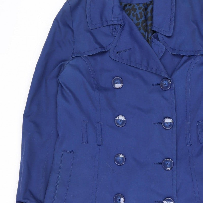 Divided by H&M Women’s Blue Size 16 Double Breasted Trench Coat