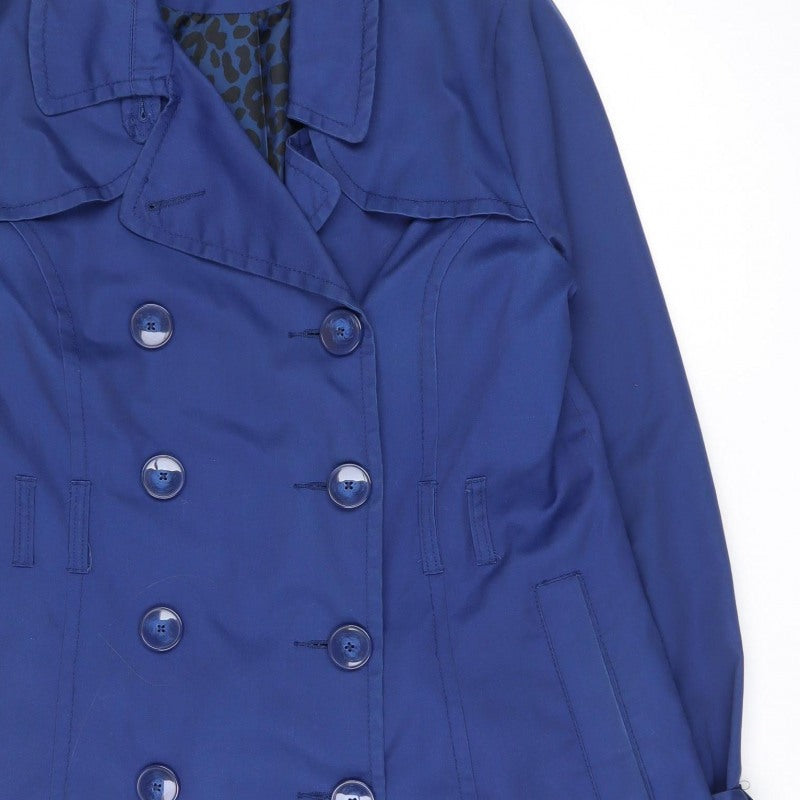 Divided by H&M Women’s Blue Size 16 Double Breasted Trench Coat