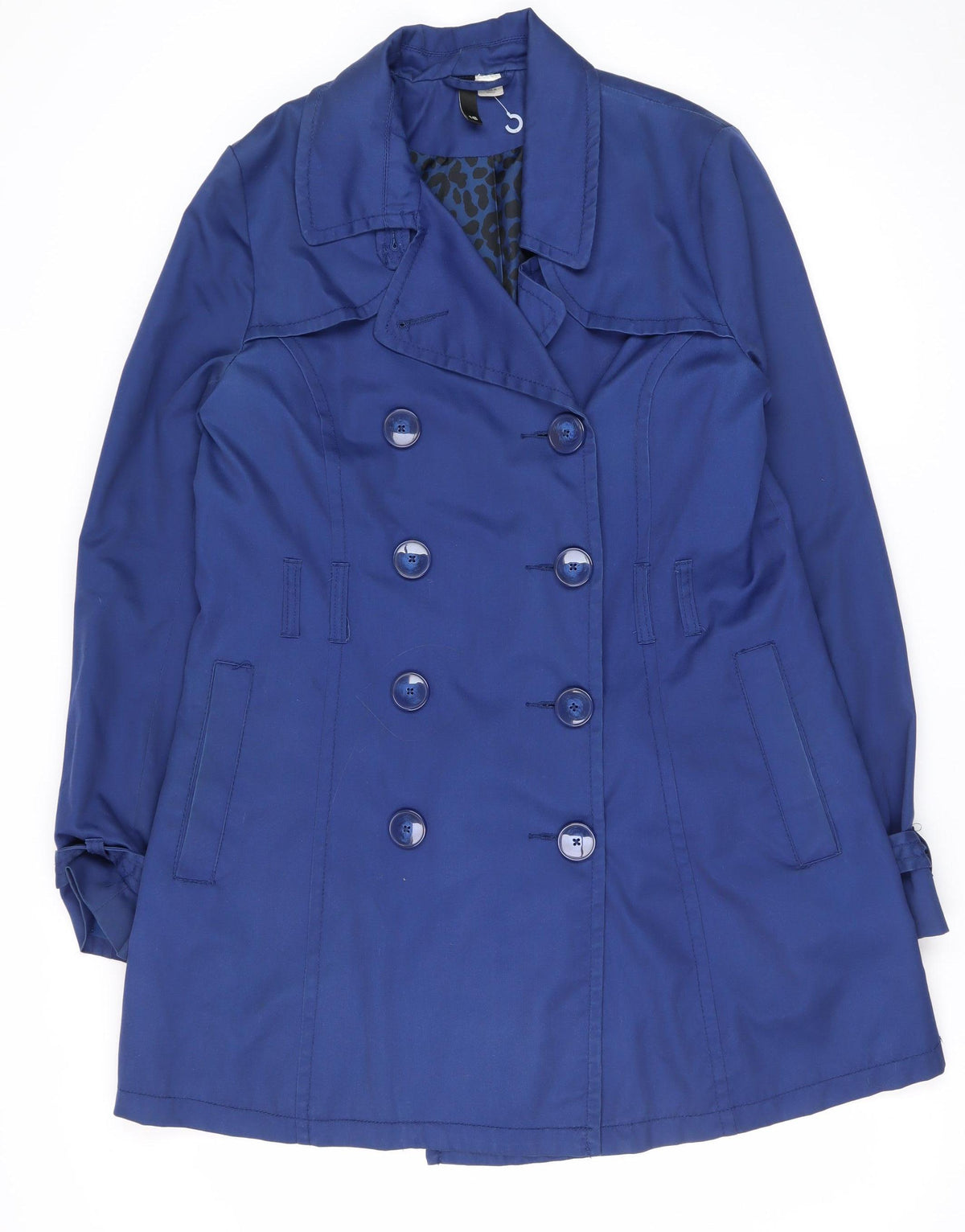 Divided by H&M Women’s Blue Size 16 Double Breasted Trench Coat