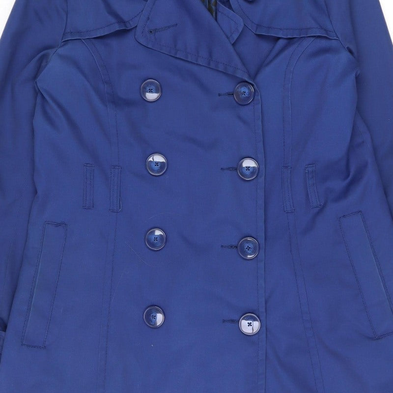 Divided by H&M Women’s Blue Size 16 Double Breasted Trench Coat