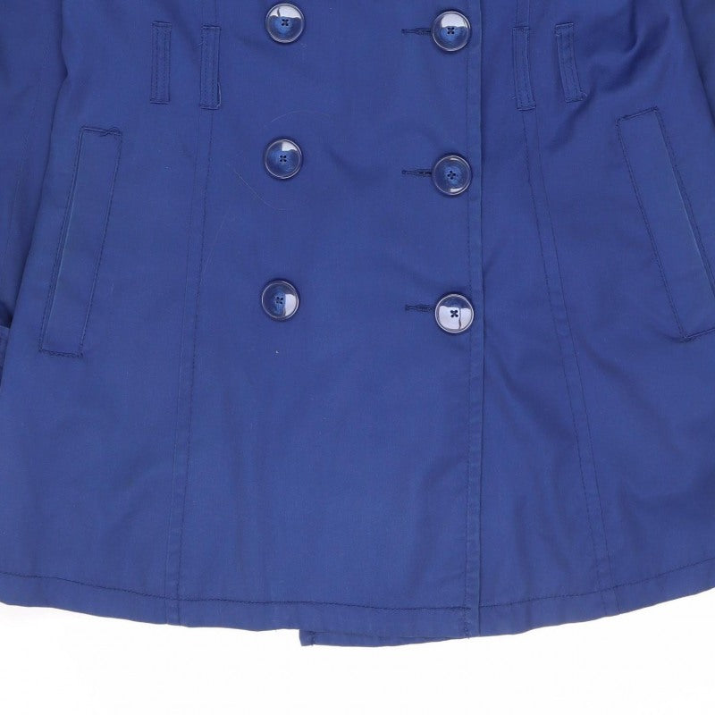 Divided by H&M Women’s Blue Size 16 Double Breasted Trench Coat