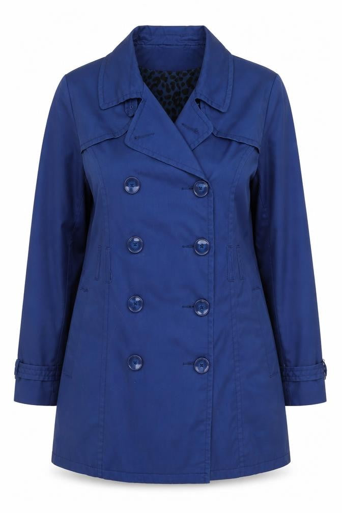 Divided by H&M Women’s Blue Size 16 Double Breasted Trench Coat