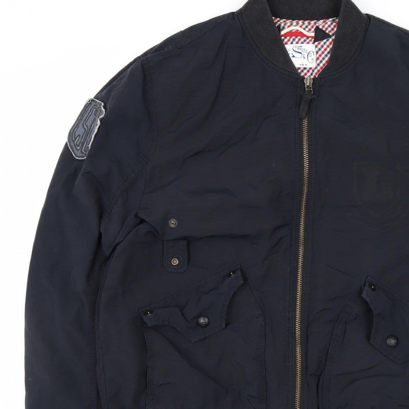 Levi Strauss & Co. Men's Navy XL Bomber Jacket Lined Zip Pockets