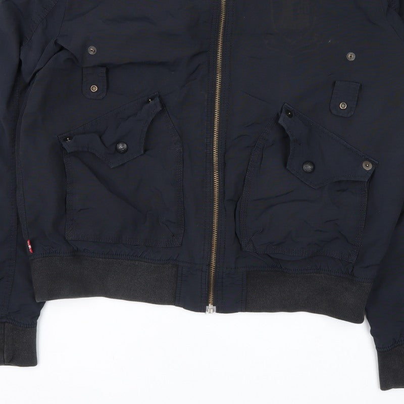 Levi Strauss & Co. Men's Navy XL Bomber Jacket Lined Zip Pockets