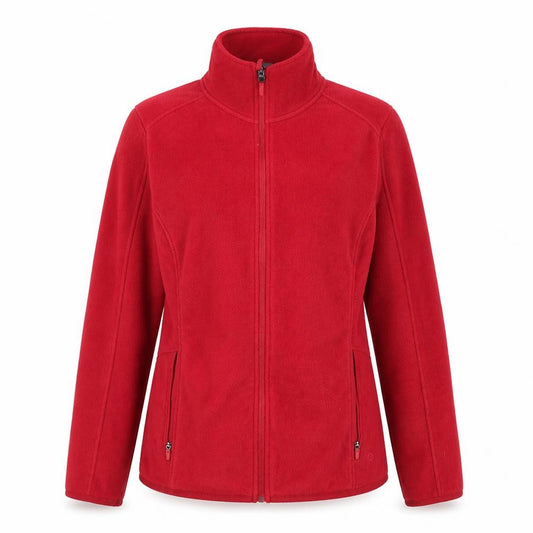 M&S Goodmove Women Red UK 14 Basic Fleece Full Zip Jacket Pockets
