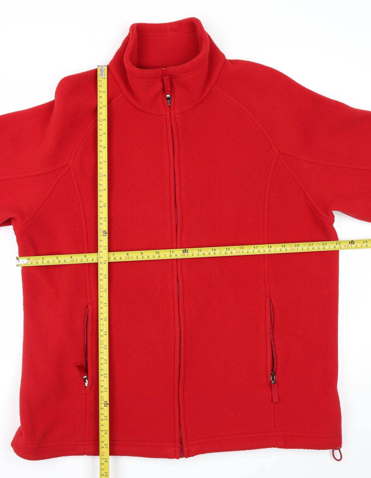 Marks and Spencer Women's Red UK 16 Fleece Basic Zip Jacket