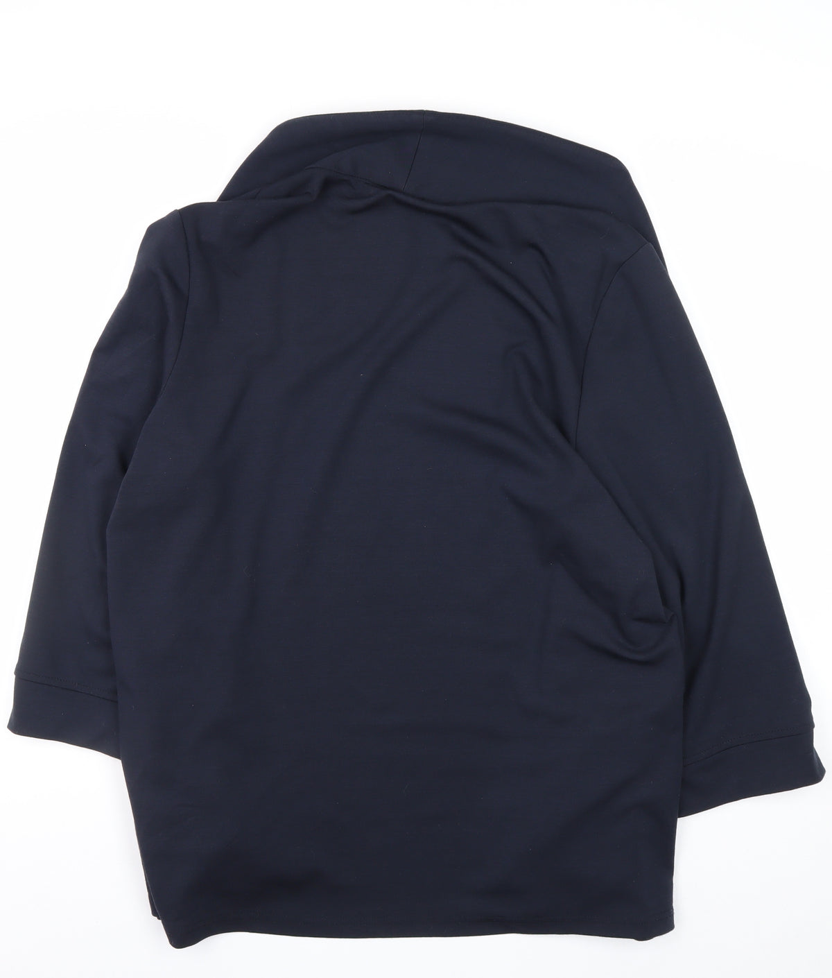 River Island Women Blue UK 18 Shawl Lapel Open Front Blazer