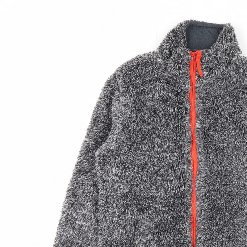 Mountain Warehouse Boys Grey Fleece Jacket 5-6 Years Full Zip Pockets