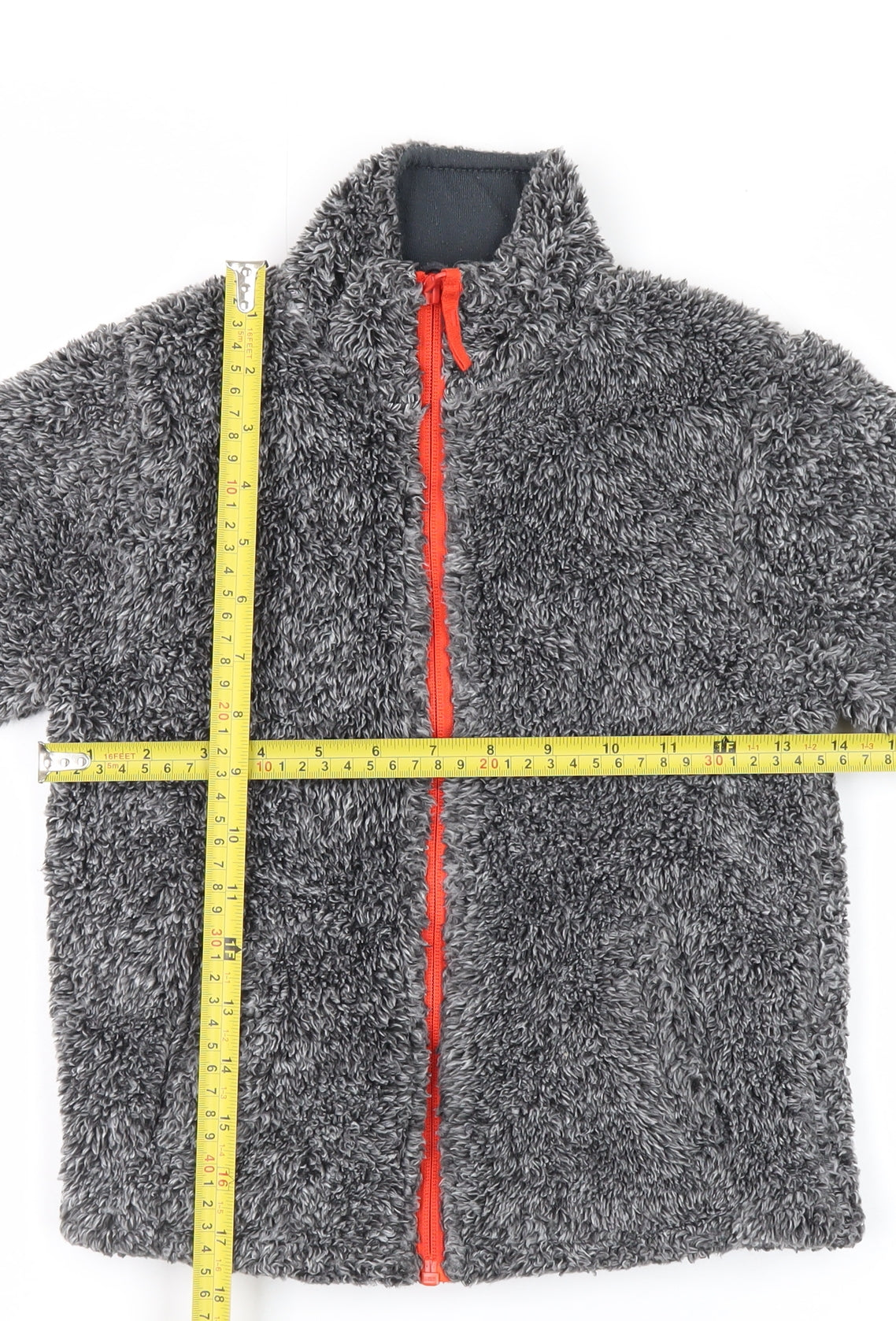 Mountain Warehouse Boys Grey Fleece Jacket 5-6 Years Full Zip Pockets