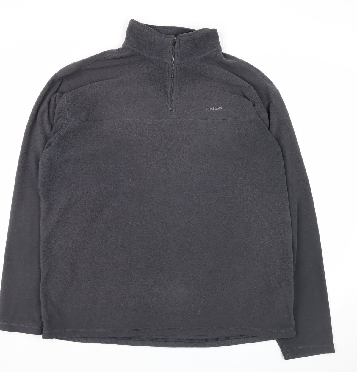 Rohan Men’s Black L 1/4 Zip Fleece Pullover Hiking Sweatshirt