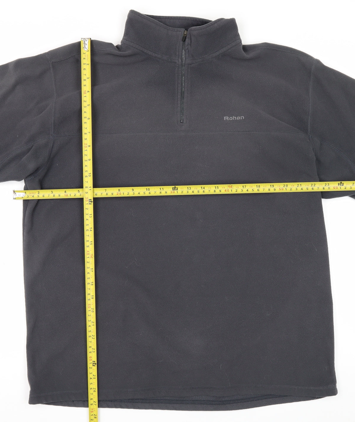 Rohan Men’s Black L 1/4 Zip Fleece Pullover Hiking Sweatshirt