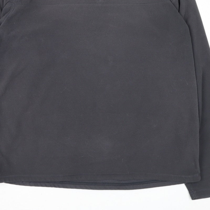 Rohan Men’s Black L 1/4 Zip Fleece Pullover Hiking Sweatshirt