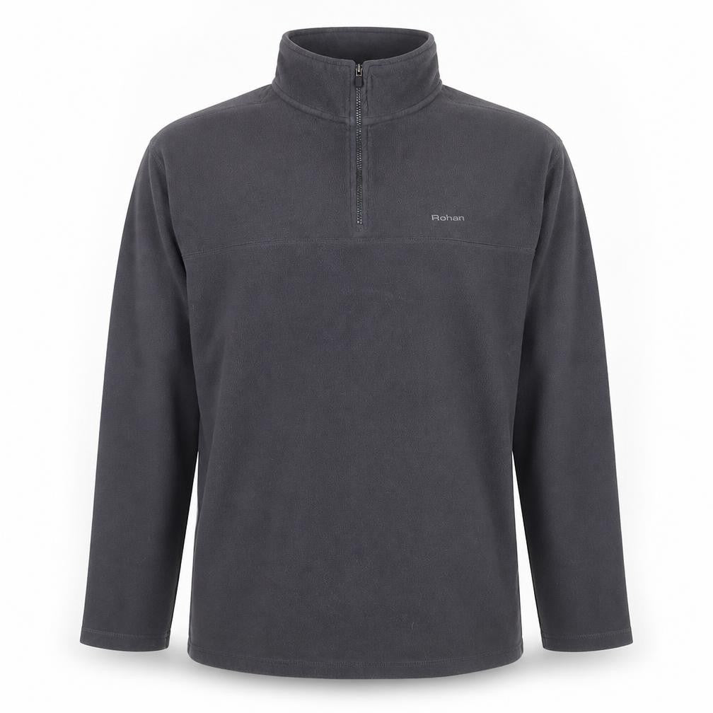Rohan Men’s Black L 1/4 Zip Fleece Pullover Hiking Sweatshirt