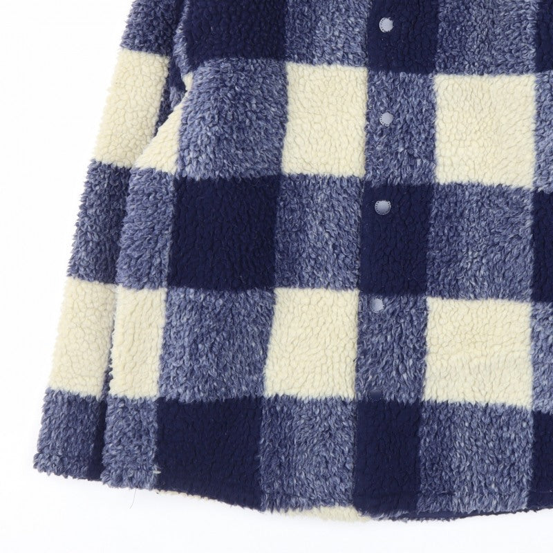 Next Boys Blue Check Borg Fleece Shirt Jacket 11 Years 146cm