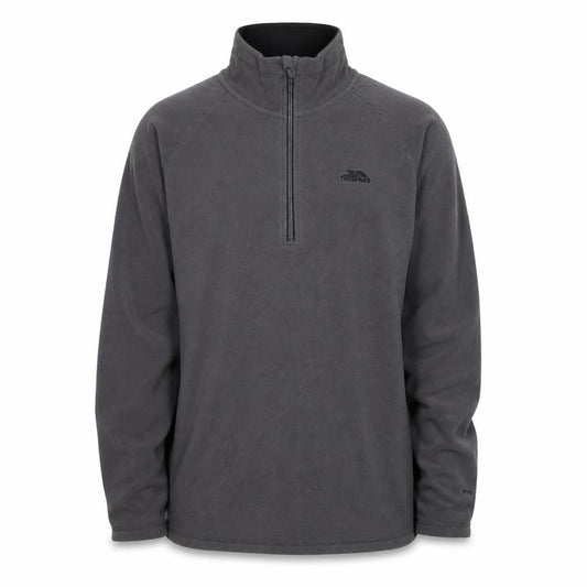 Trespass Men Black L AT100 Fleece 1/4 Zip Outdoor Jacket